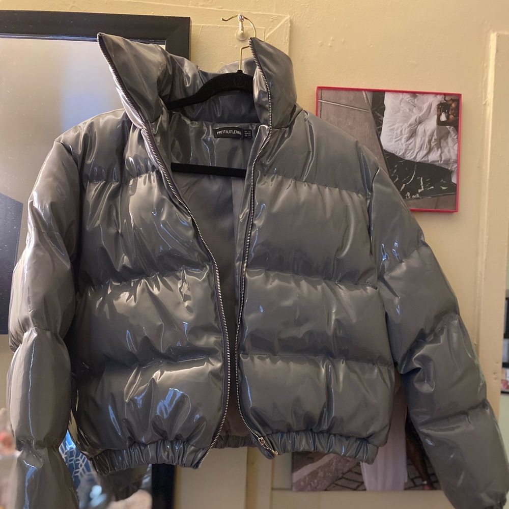 Grey Pretty Little Thing Puffer